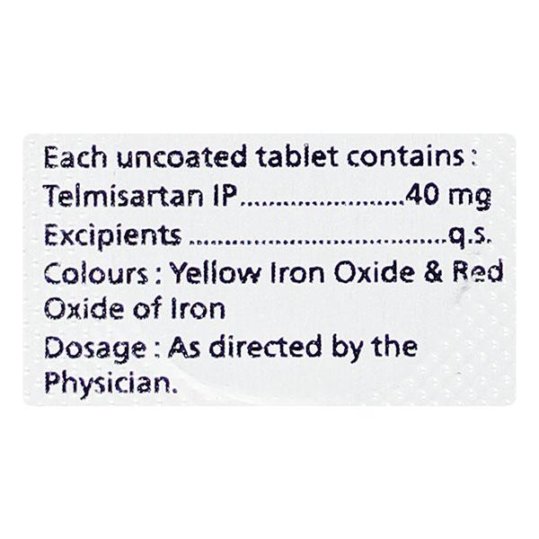 TELMIMAC 40mg Tablet 10's - Hypertension-Ang