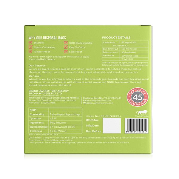 BodyGuard Baby Diaper Disposal Bags 45's - Diapers & Wipes