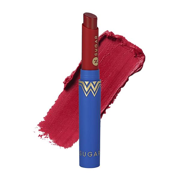 SUGAR Cosmetics X Wonder Woman Creamy Matte Lipstick - 05 Love Child 2 gm - Lipsticks