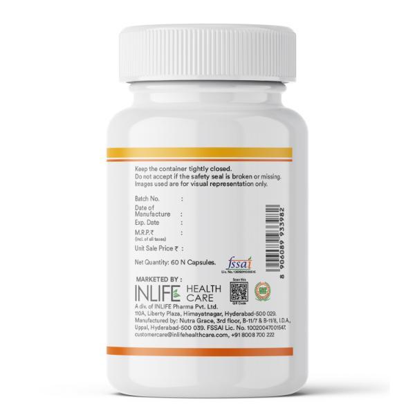 INLIFE Gold-Tri.E Tocotrienol + Flaxseed Oil Vegetarian Capsules 60's - Vital Health