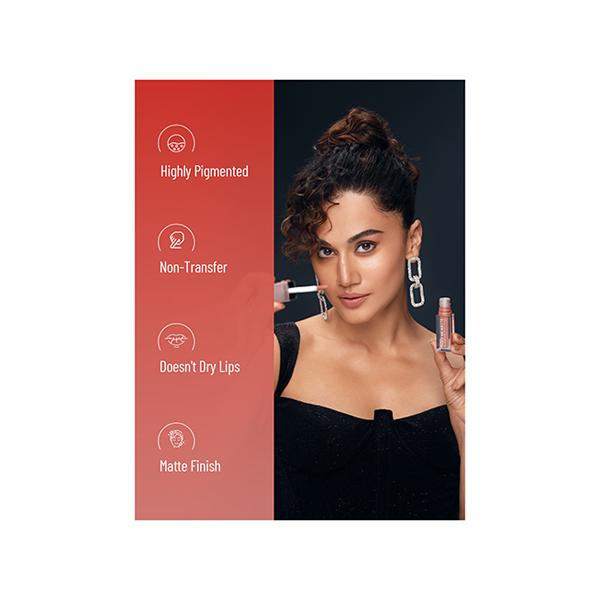 Swiss Beauty Hold Me Matte Liquid Lipstick (Red Chilly) 4.5 ml - Liquid Lipsticks
