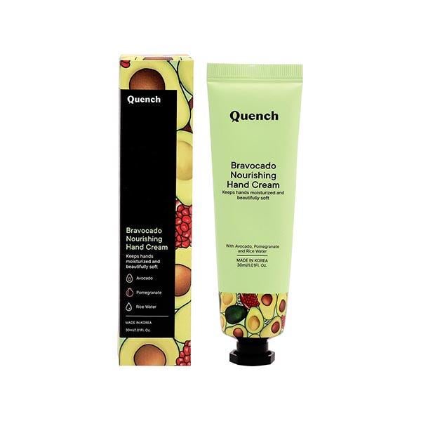 Netmeds | Quench Botanics Avocado Korean Hand Cream with Pomegranate & Shea Butter (Fruity Scent) 30 ml