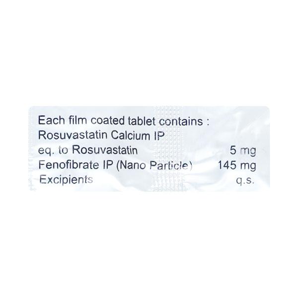 Lipirose F 5mg Tablet 10'S - High Cholesterol-Dys