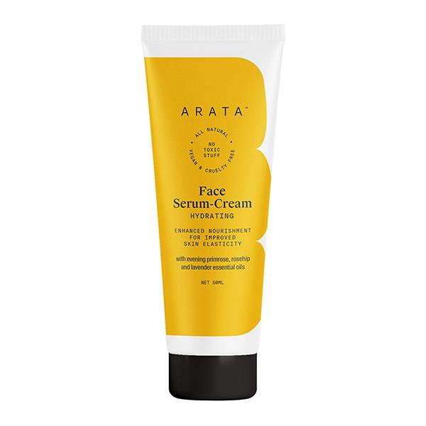 Arata Natural Hydrating Face Serum-Cream With Evening Primrose, Rosehip & Lavender Oil 50 ml - Face Serum
