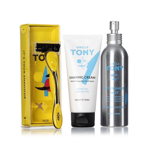 Uncle Tony Shaving Supreme Kit (Yellow) 520's