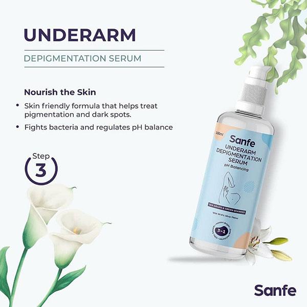 Sanfe Underarm Depigmentation Serum - Sea Grape & Green Seaweed 100 ml - Lotions & Creams