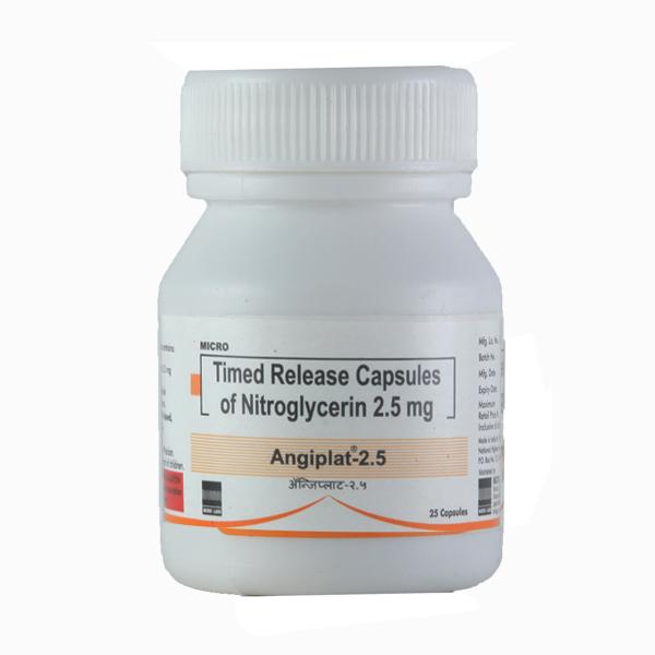 Angiplat 2.5mg Capsule 25'S - Angina