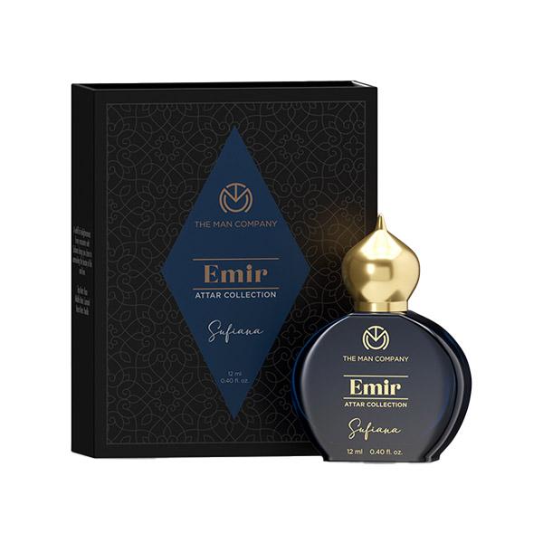 Netmeds | The Man Company Emir Attar Sufiana for Men, 35% Highly Concentrated Perfume Oil 12 ml