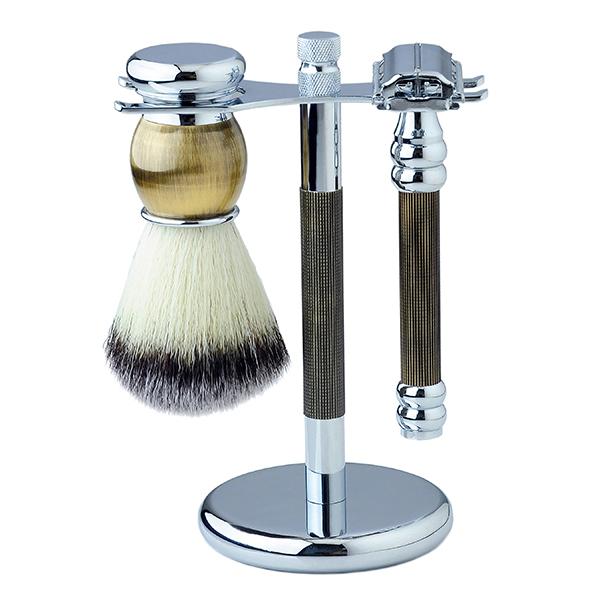 Netmeds | Pearl Shaving Set - Gold Black