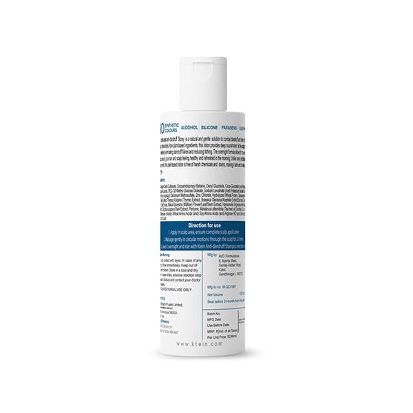 Ktein Natural 100% Plant Based Anti Dandruff Shampoo 100 ml - Shampoos