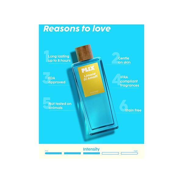 PLIX Limone Di Amalfi Perfume for Everyday Use - Long Lasting & Premium Parfum, Fresh Fragrance, Lemon, Ginger & Incense, Citrusy & Woody, Perfume for all Occasions 100 ml - Perfumes (Edt/Edp)