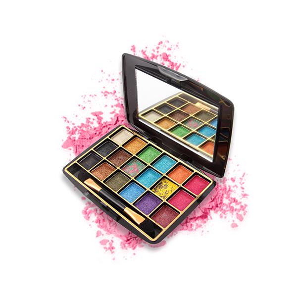 Miss Rose 18 Color Metallic Eyeshadow Palette 7001 - 402 M02 20 gm - Face Palettes