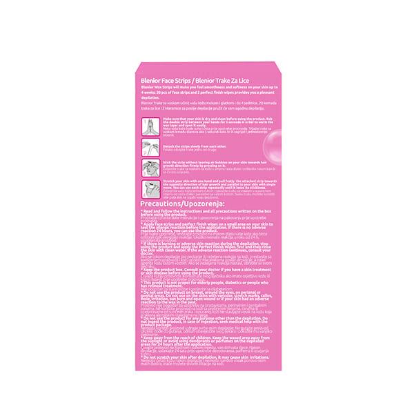 Blenior Face Strips 20 Pcs Sensitive 1's - Hair Removal Accessories