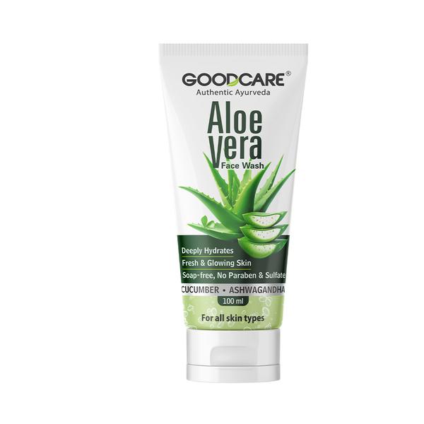 Netmeds | Goodcare Aloe Vera Face Wash - Cucumber and Ashwagandha 100 ml