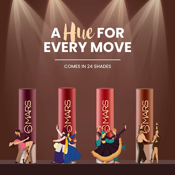 Mars Creamy Matte Lipstick- Tangy Tango 3.2 gm - Lipsticks