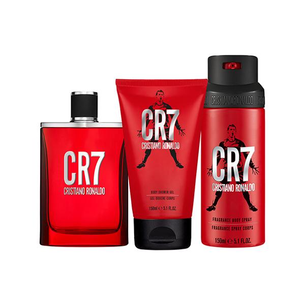 Cristiano Ronaldo CR7 Set (Eau De Toilette 100ml + Shower Gel 150ml + Deodorant Spray 150ml) 1's - Men Perfumes (Edt/Edp)