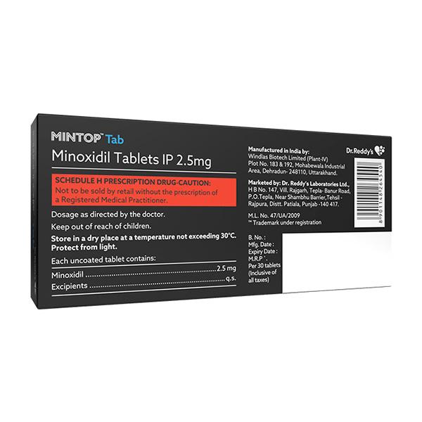 MINTOP 2.5mg Tablet 10's - Hypertension-Oah