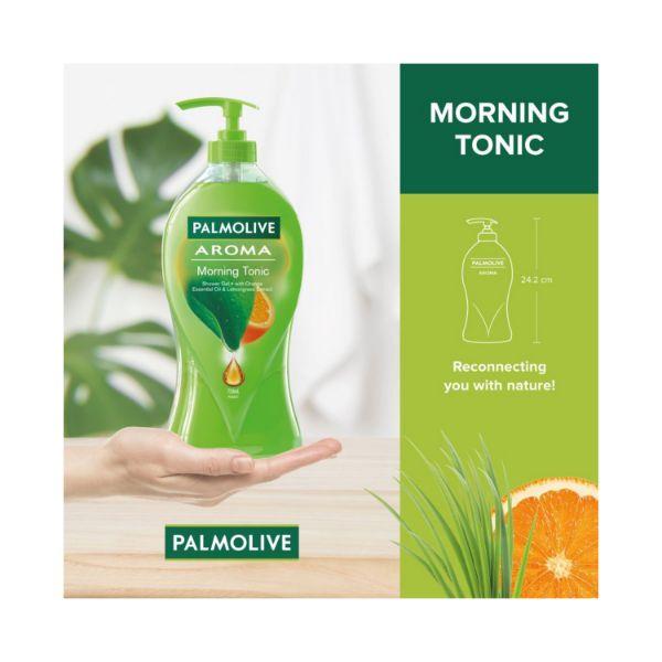 Palmolive Aroma Morning Tonic Body Wash Showergel Single Pump Bottle 750 ml (N) - Shower Gels & Body Wash