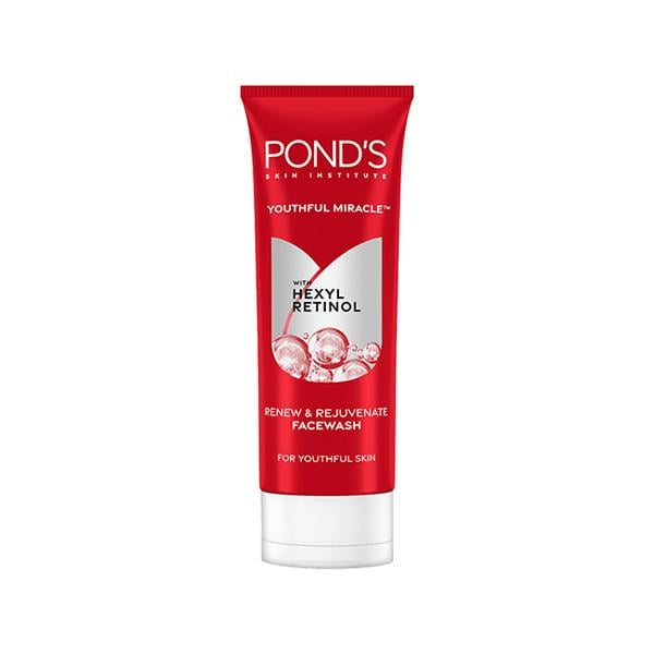 Pond's Youthful Miracle Hexyl Retinol, Renew and Rejuvenate Facewash 100 gm - Face Wash & Cleansers