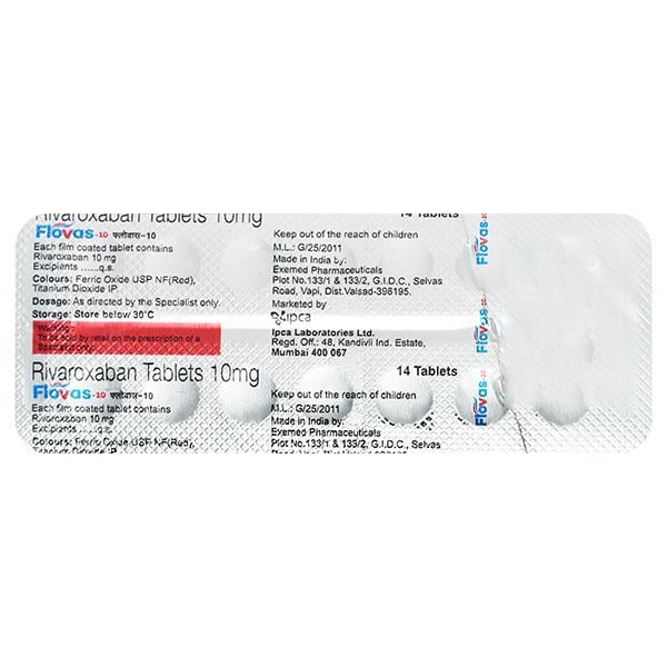 FLOVAS 10 Tablet 14's - Blood Clot-Ant