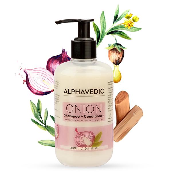 Alphavedic Onion Shampoo + Conditioner 300 ml - Shampoos