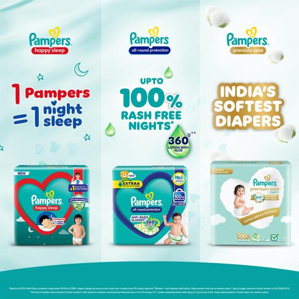 Pampers All Round Protection Diaper Pants (L) 9's - Diapers & Wipes