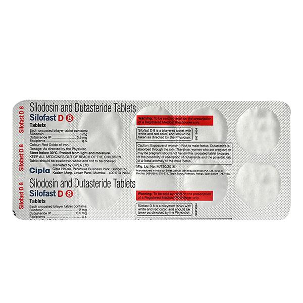 SILOFAST D8 Tablet 10's - Bladder And Prostate Disorders-Dru