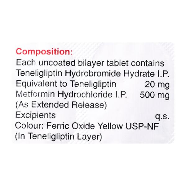 Ziten M 20/500mg Tablet 15'S - Diabetes-Ant