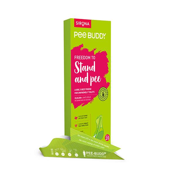 Peebuddy Ladies Stand and Pee Disposable Urination Funnel 20's