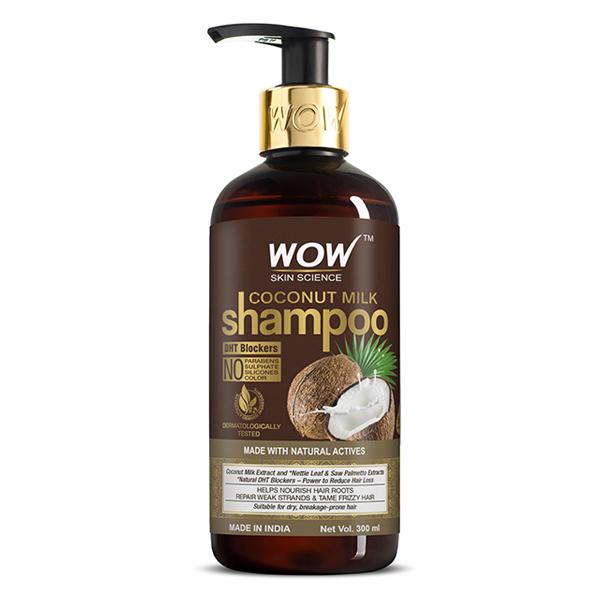 Wow Life Science Coconut Milk Shampoo (New) 300 ml - Shampoos