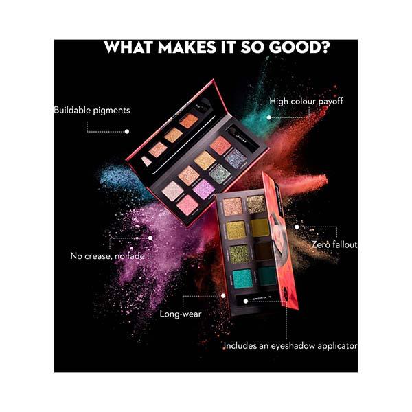 Sugar Cosmetics Blend The Rules Eyeshadow Palette - 08 Reflection (Galactic Glitter) 10.4 gm - Eye Shadow Palettes