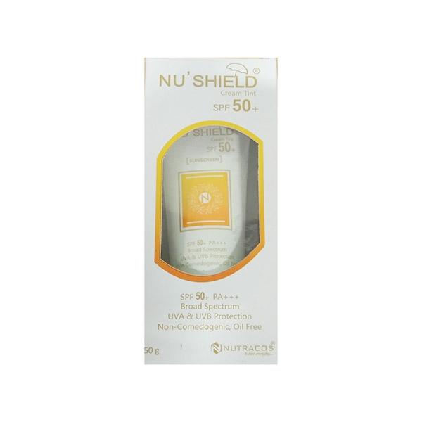 NU SHIELD CREAM TINT SPF 50+ Sunscreen 50gm - Sunscreen Preparations-Emo