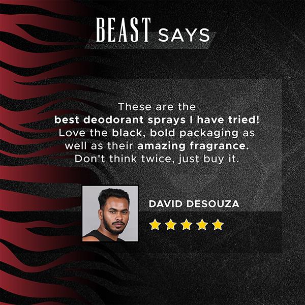 Puresense Beast X Deodorant Body Spray (Spicy Swag + Cool Brute + Musky Macho) 3's - Men Deodorants/Roll-Ons
