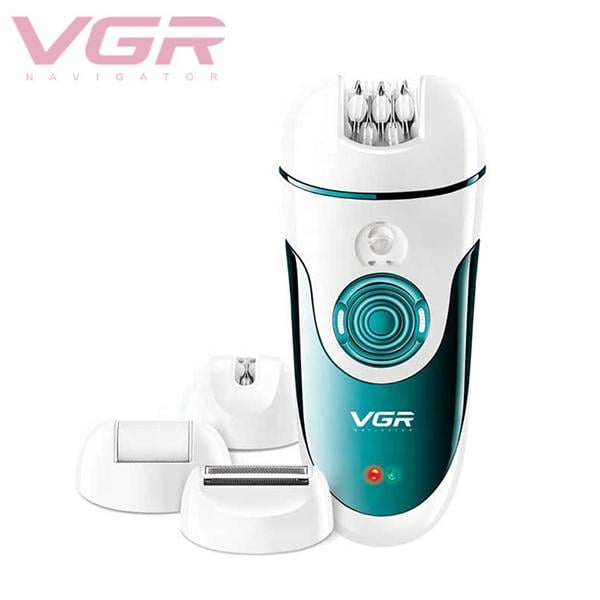 Netmeds | VGR 4in1 Epilator and Shaver for Face Legs Underarms Bikini with Callus Remover for Wet and Dry use 1s 1's