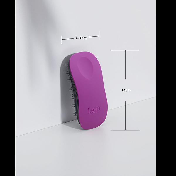 Ikoo Detangling, Scalp Massaging Hair (Sugar Plum - Black Bristles) 50 gm - Hair Brushes