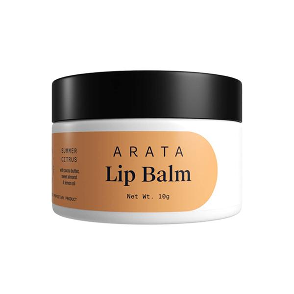 Netmeds | Arata Summer Citrus Lip Balm for Dry, Lips Cocoa Butter, Sweet Almond 10gm