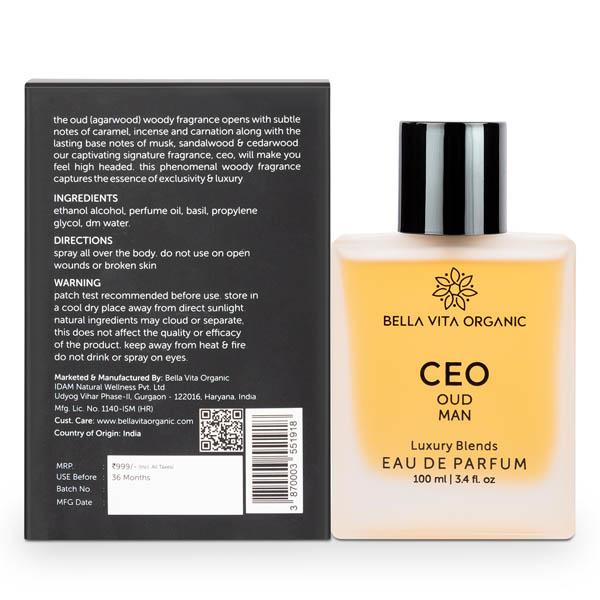 Bella Vita Organic Ceo Oud Perfume 100 ml - Men Perfumes (Edt/Edp)