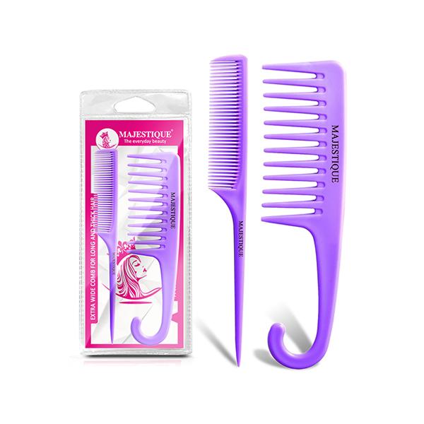 Netmeds | Majestique Tail and Hang Loop Grooming Comb for All Hair Types - Multicolor 1's