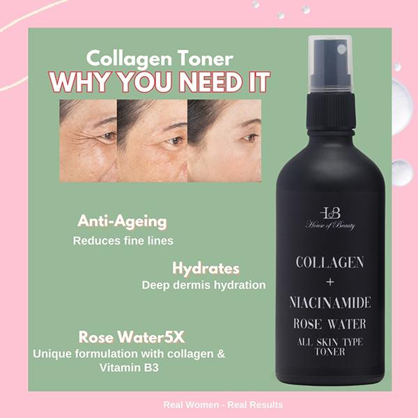 House of Beauty Mature Skin Collagen Toner 100 ml - Toners