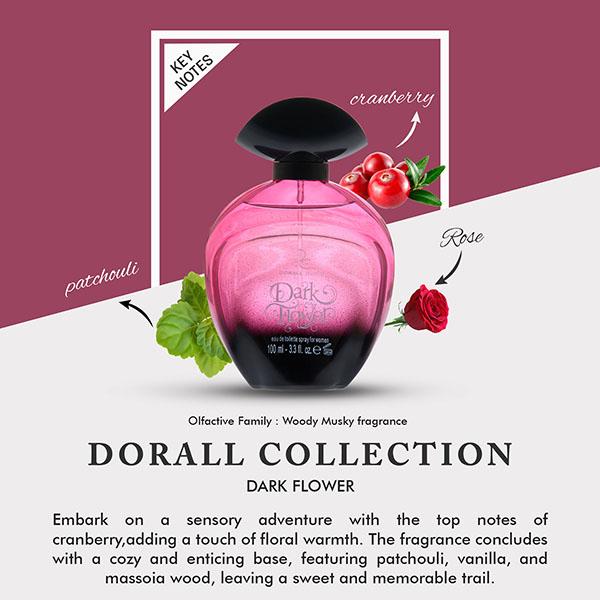 Dorall Collection Dark Flower Eau De Toilette 100 ml - Women Perfumes (Edt/Edp)