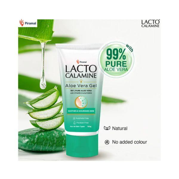 Lacto Calamine Aloe Vera Gel with 99% Pure Natural Aloe Vera, Vitamin E and Glycerin 150gm 1's - Face Mists