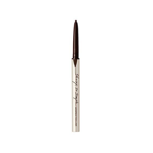 Clio Sharp So Simple Waterproof Pencil Liner 002 Brown 0.14 gm - Eyeliners