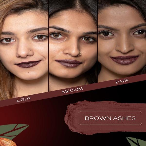Facescanada Weightless Matte Finish Lipstick Brown Ashes 25 4.5 gm - Lipsticks