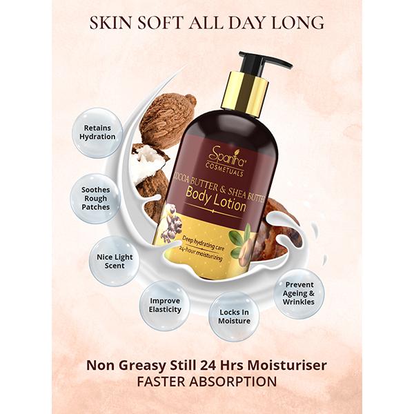 Spantra shea Butter and cocoa Butter Body Lotion 300 ml - Lotions & Creams