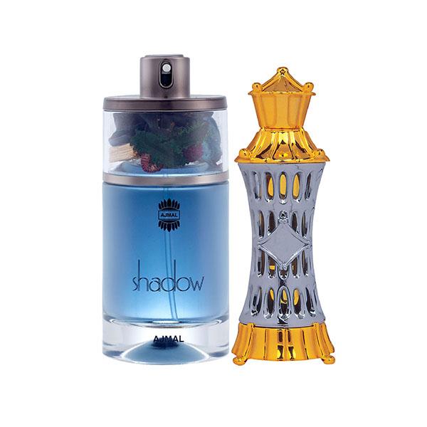 Ajmal Shadow Him EDP Spicy Woody Perfume And Mizyaan Concentrated Perfume  Oil Oriental Musky 89 ml