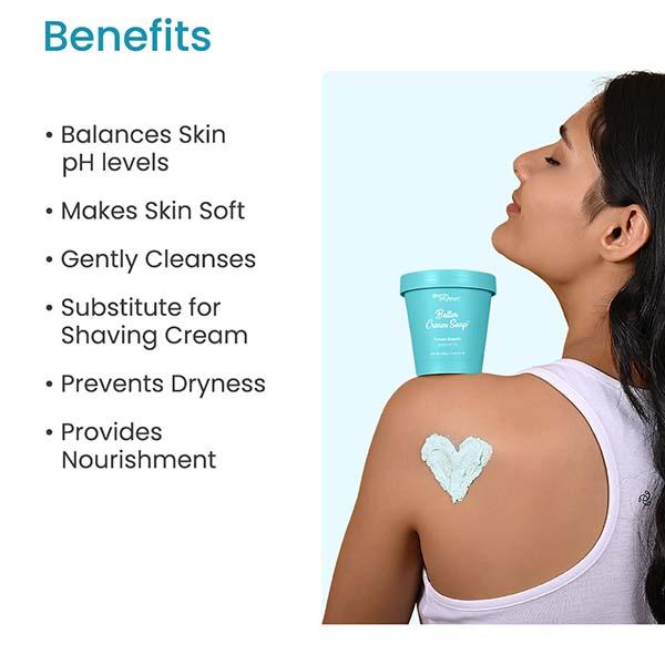 Earth Rhythm Frozen Breath Butter Cream Soap 160 gm - Shower Gels & Body Wash