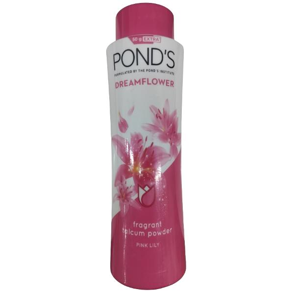 Netmeds | Pond's Dreamflower Fragrant Talcum Powder - Pink Lily (200 gm + 50 gm) 250 g
