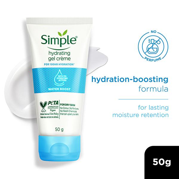 Simple Water Boost Hydratinggel Creme 50 gm - Face Moisturizers