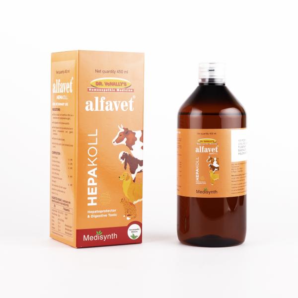 Netmeds | Medisynth Alfavet Hepakoll Syrup 450 ml
