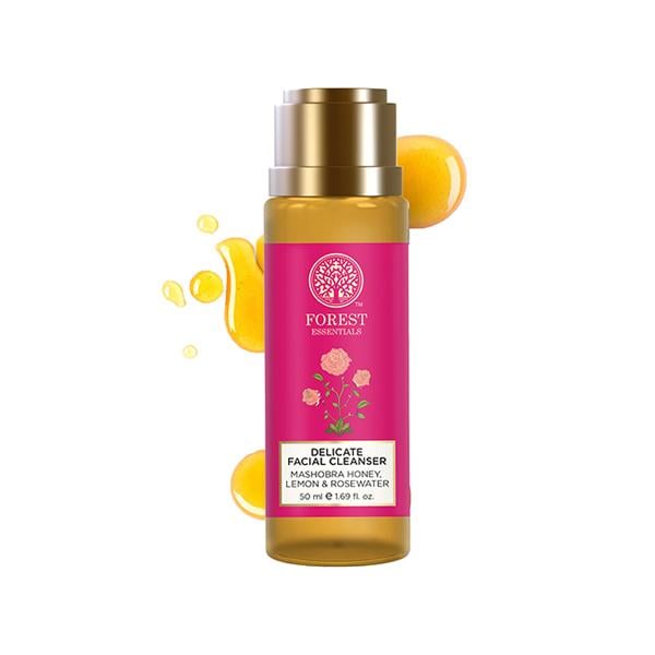 Forest Essentials Delicate Facial Cleanser Mashobra Honey, Lemon and Rosewater 50ml - Face Wash & Cleansers